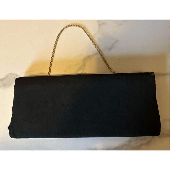 Henry Levine Vintage Black Clutch Evening Bag - Picture 2 of 5